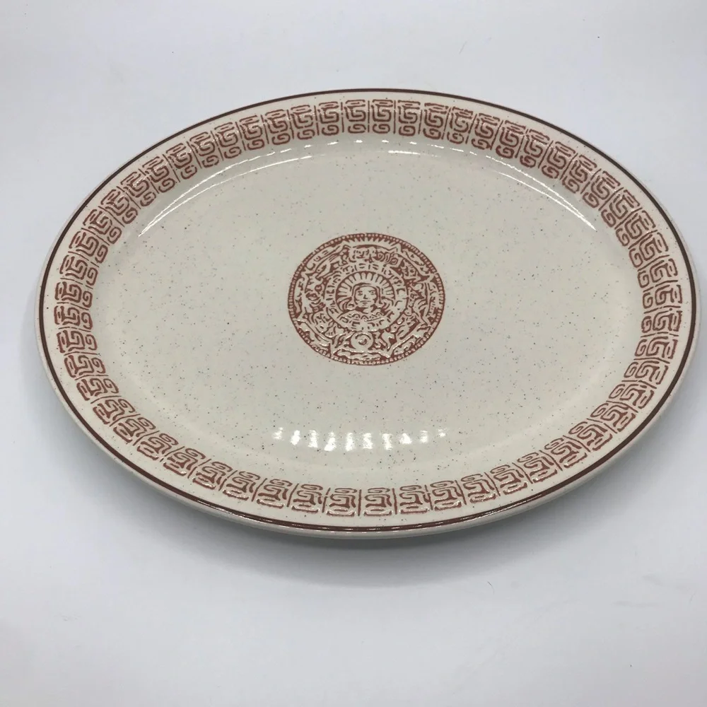 Vintage 1980’s Buffalo platter in Aztex design by Oneida.